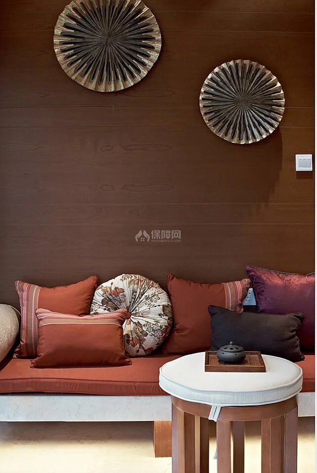 中式风格客厅沙发背景墙设计