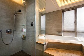 86平新中式浴室装修效果图