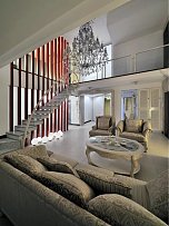 欧式复式客厅楼梯设计效果图