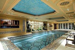 别墅美式风格游泳池设计图片装修