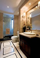 美式风格卫生间浴室柜装修图片