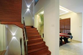92平现代中式风格楼梯设计效果图