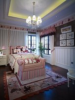 美式风格房屋卧室装修吊顶图片