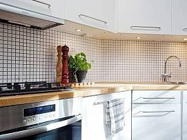 北欧装修厨房整体橱柜设计图