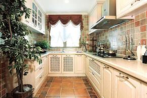 89平欧式地中海风格厨房装修设计