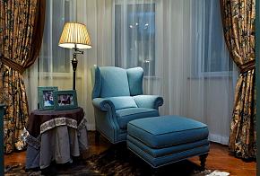 85平地中海风格客厅沙发效果图展示