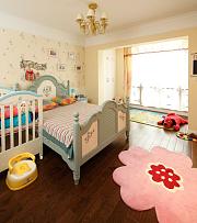 89平现代美式风格儿童房卧室图片