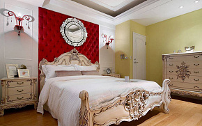 欧式风格卧室床头背景墙效果图