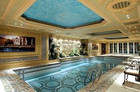 103平豪华欧式室内游泳池装修设计
