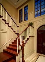 118平现代美式别墅楼梯装饰设计