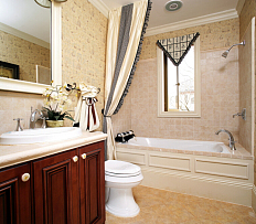 最新美式别墅家装浴室图片