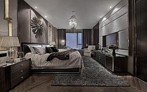 136平温馨浪漫欧式风格卧室地毯效果图