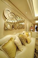 127平欧式时尚风格客厅沙发背景墙图片