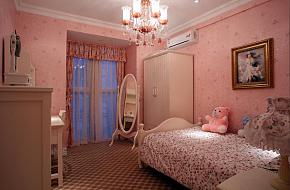 美式古典风格别墅女儿房卧室设计