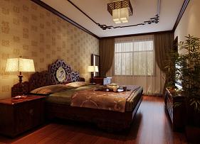 最新中式风格大气别墅卧室装饰设计