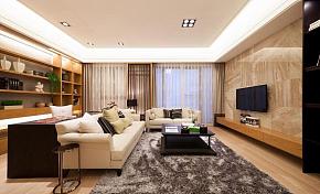 日式风格现代两居室客厅装饰设计