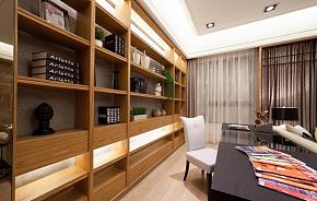 日式风格现代两居室书房效果图