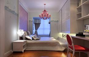 112平米时尚美式风格家装卧室设计