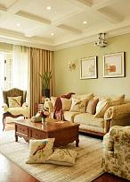 美式田园风格家居装饰客厅沙发效果图