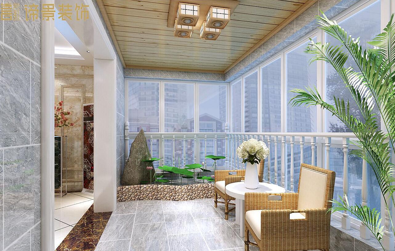 简欧格调之蓝颜--阳台