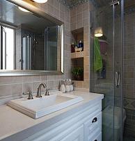 美式经典三居室装修卫生间图片