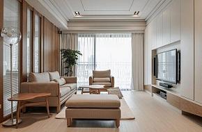 109平现代日式装修设计客厅效果图