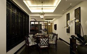 123平典雅新中式风格设计餐厅效果图