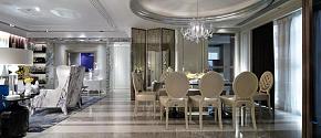 138平欧式奢华精美别墅餐厅客厅设计