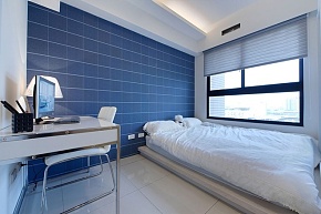 140平现代简约风格婚房设计卧室
