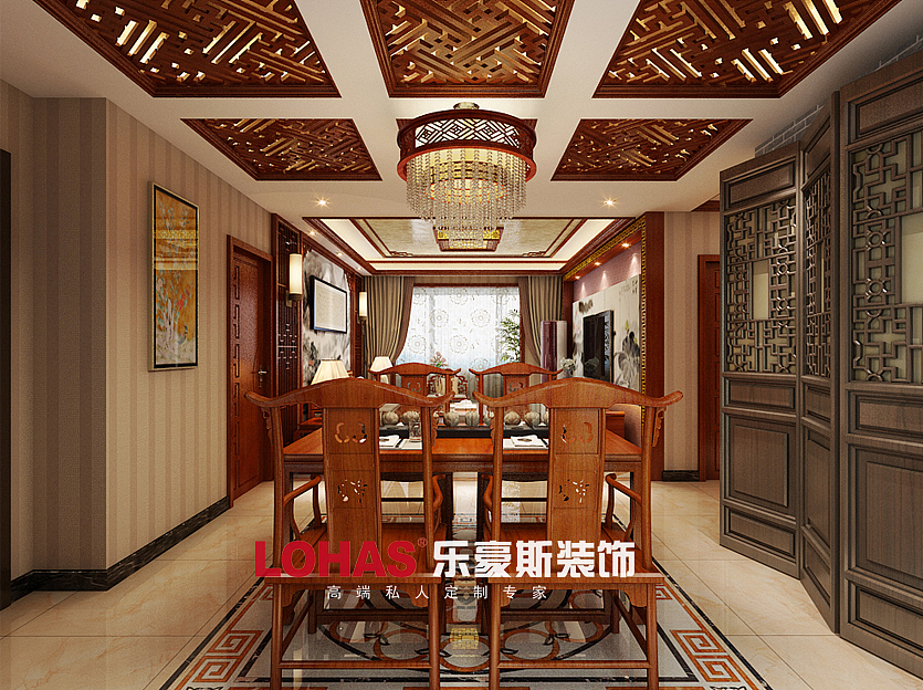 翠堤春晓94平三室两厅餐厅吊顶