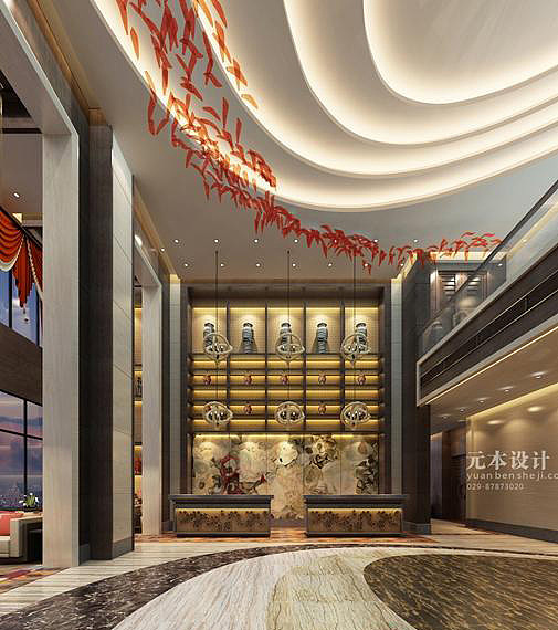 城鑫商务酒店酒店空间吊顶