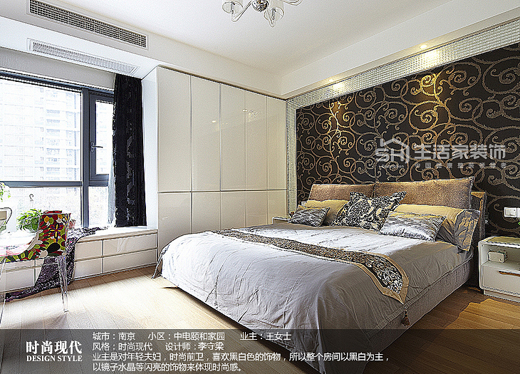 欧式风格家装案例图卧室背景墙