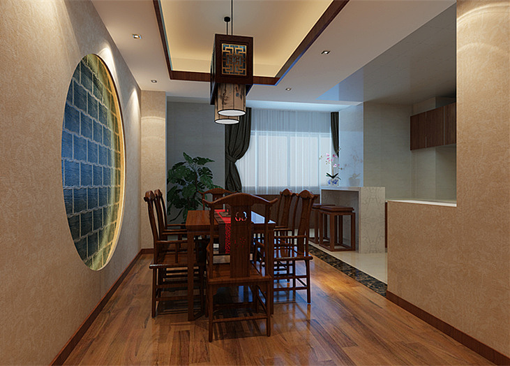 绿城玫瑰园 中式风格 餐厅