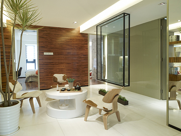 美式风别墅休闲区效果图