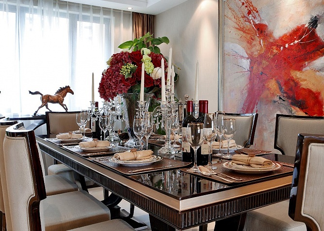 保利西江林语  欧式风格餐厅效果图