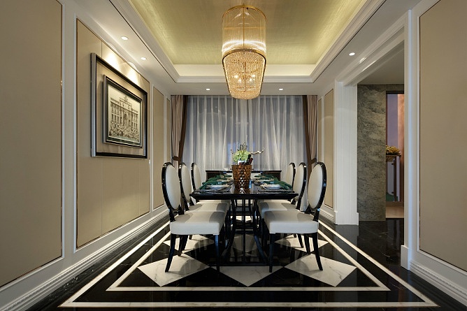 恒宇国际公园  欧式风格魅力餐厅效果图