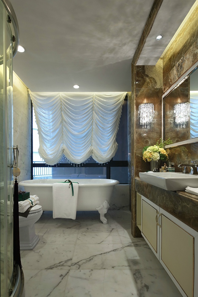 恒宇国际公园  欧式风格魅力洗手间效果图