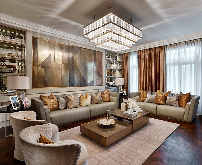 融侨锦江悦府  奢华欧式风格客厅效果图