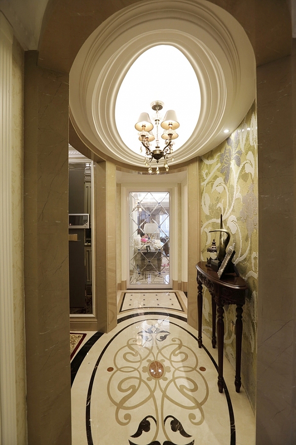 高雅内敛的欧式风格走廊效果图