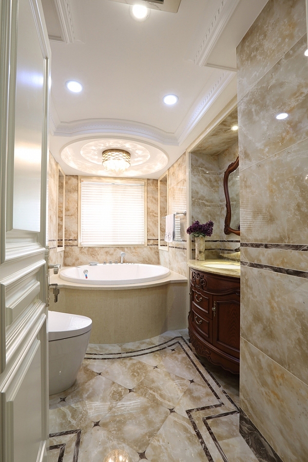 高雅内敛的欧式风格卫生间效果图