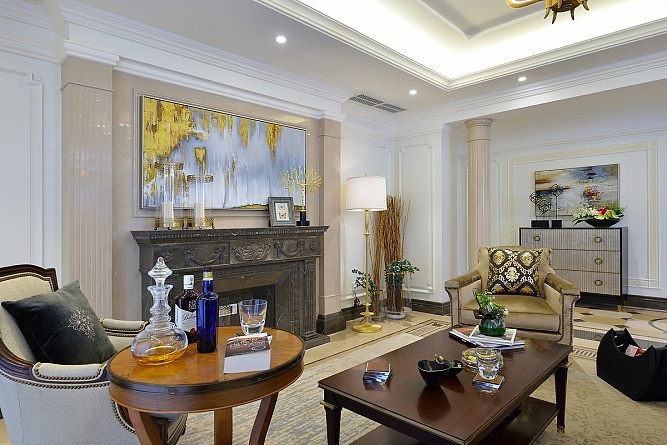 高雅，格调现代风格息休闲区效果图