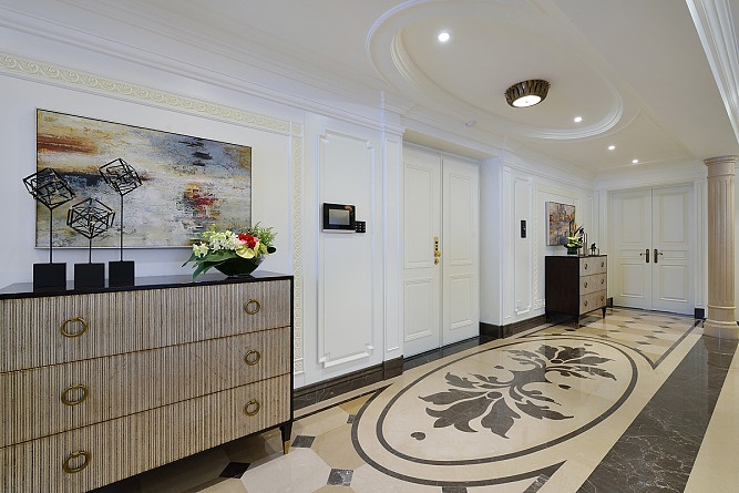 高雅，格调现代风格过道效果图