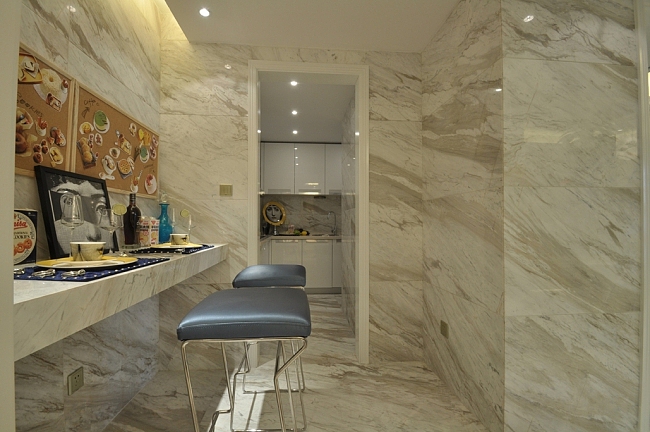 现代新古典混搭吧台效果图