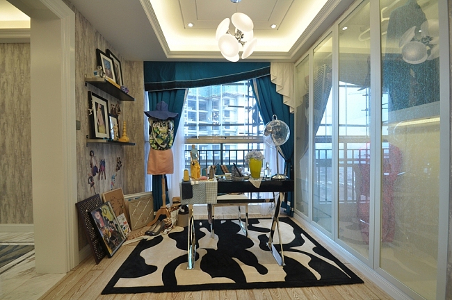 现代新古典混搭工作室效果图