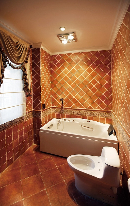 田园欧式 万科金域榕郡别墅卫生间效果图