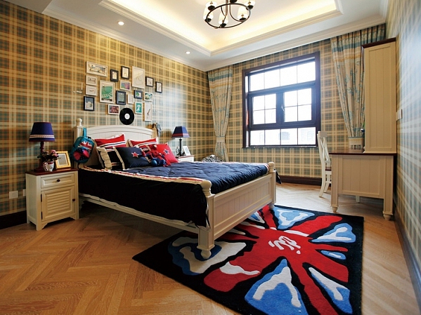 田园欧式 万科金域榕郡别墅卧室效果图