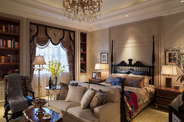 龙旺伊顿公馆  奢华欧式风格卧室效果图