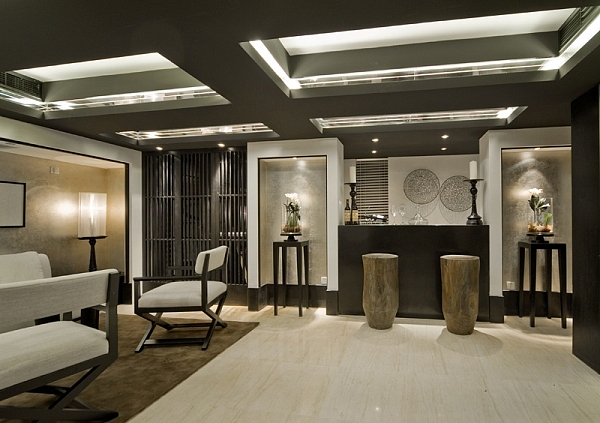 联建新苑  现代风格三居室吧台效果图