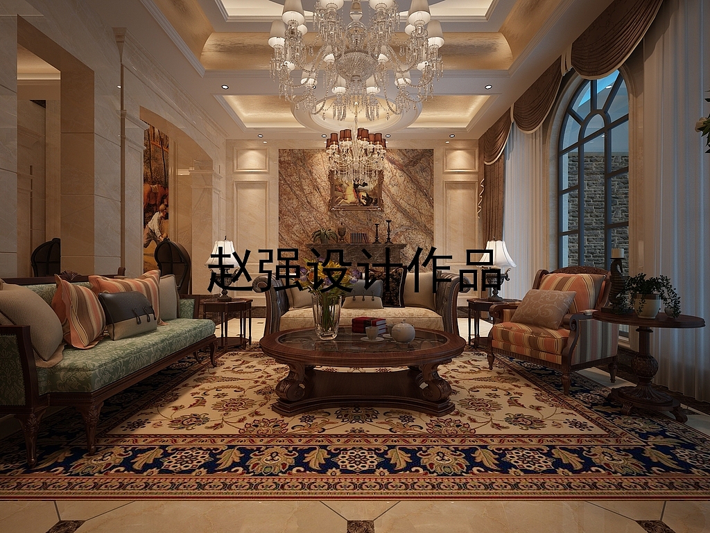 一层会客厅（沙发墙）