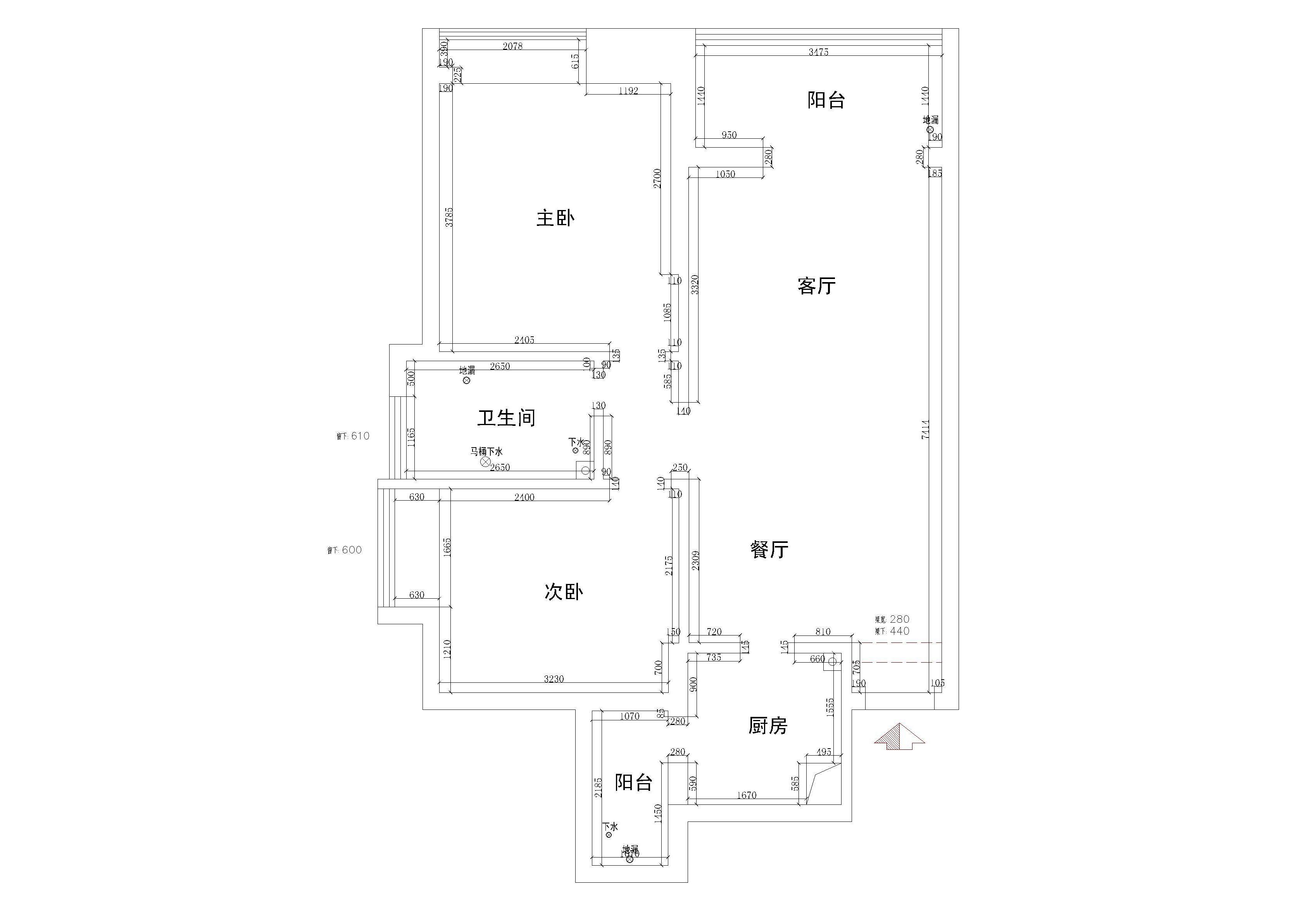 原始户型图